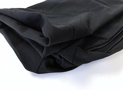 Black Canvas Durable External Case Cover Waterproof Therapeutic Orthopedic 100% Solid True Dense Cooling Blue Memory Foam Pad Pet Dog Bed Crate Free 2nd External Cover (55x37x4 Inch)