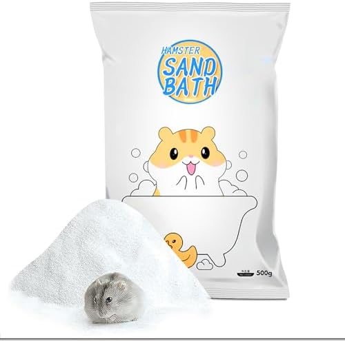 Hamster Bath Sand,Sand Hamsters Bedding,SilicaSand,Dust Free Sand for Hamster Mice or Small Animals (1.1, lb)