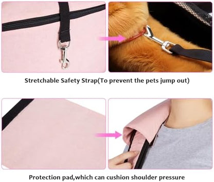 Ownpets XL Dog Sling 15-25lbs, Hands-Free Carrier with Bottom Support Pad