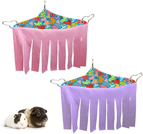 RIOUSSI Guinea Pig Hideout Hideaway Corner Fleece Toys Cage Accessories