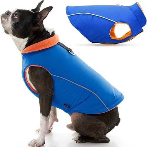 Gooby Sports Vest Dog Jacket, Blue, Small