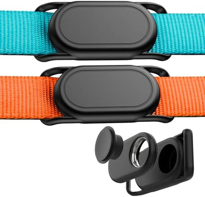 DDJ [2 Pack] Dog Collar Holder for Samsung Smart Tag 2, Dog GPS Tracker Waterproof Silicone Case for Galaxy Smarttag2, Anti-Lost and Scratch Resistant, for Cat, Pet, Fits Different Width Collars