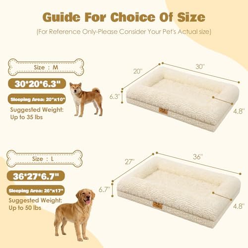 Orthopedic Dog Beds Large Sized Dog, Pet Sofa for Dog Cat Kitten