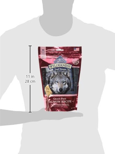 Blue Buffalo Wilderness Salmon Crunchy Dog Biscuits, Grain-Free, 10 oz