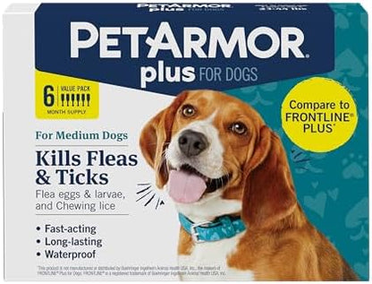 PetArmor Plus Flea & Tick Topical Dogs 23-44 lbs, 6-Month
