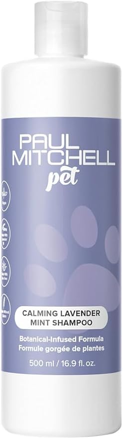 Paul Mitchell Pet Calming Lavender Mint Shampoo, Botanical-Infused Dog Shampoo, 16.9 fl oz