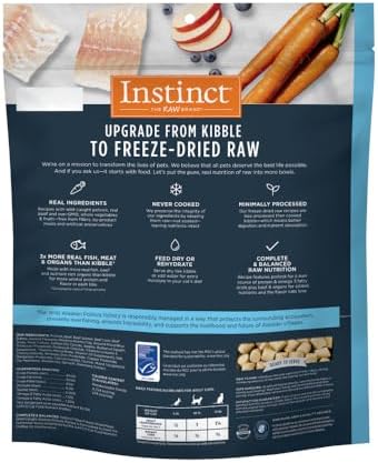 Instinct Freeze Dried Raw Meals, Natural Cat Food, Pollock, 24 oz. Bag