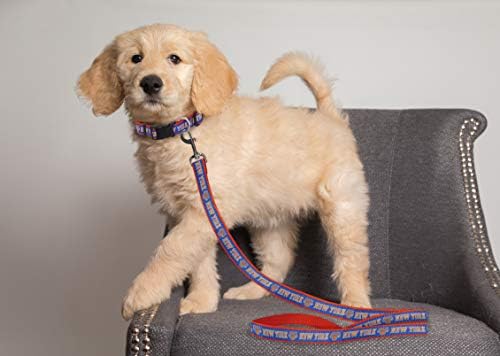 NBA NEW YORK KNICKS Dog Leash, Size Small. Heavy-Duty Metal Swivel Buckle Pet Leash