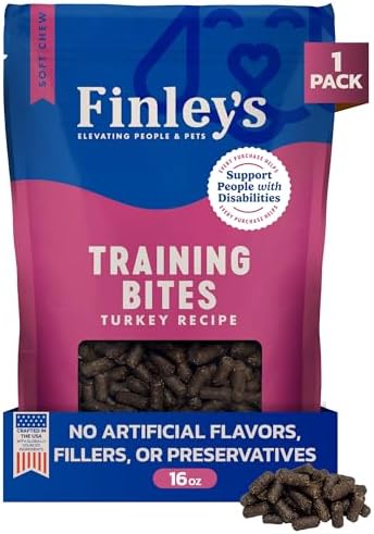 Finley's Training Treats Turkey Soft Low Calorie Dog Treats, 16oz, 1 Pack