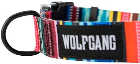 Wolfgang Wide Venture Dog Collar Quetzal Print Medium