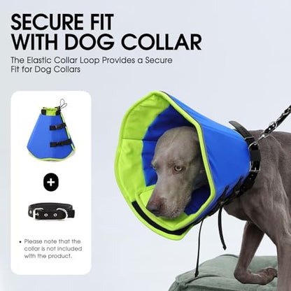 Dog Cone Collar, Adjustable Cone for Dogs to Stop Licking