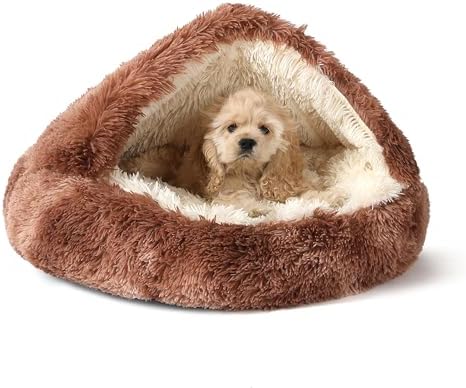 NOYAL Hooded Donut Bed, Calming Cave for Cats & Small Dogs