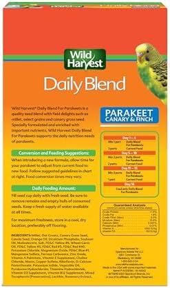 Wild Harvest Daily Blend Small Bird Food, 2 lbs