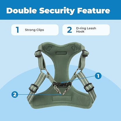 Voyager Step-in Flex Adjustable Dog Harness - Moss Green, X-Small