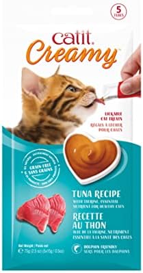 Catit Creamy Lickable Cat Treat, Tuna, 5 Pack