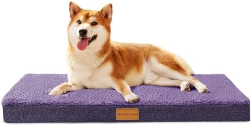 Patas Lague Orthopedic Medium Dog Bed Pet Sofa Mat 30''X20'' Purple