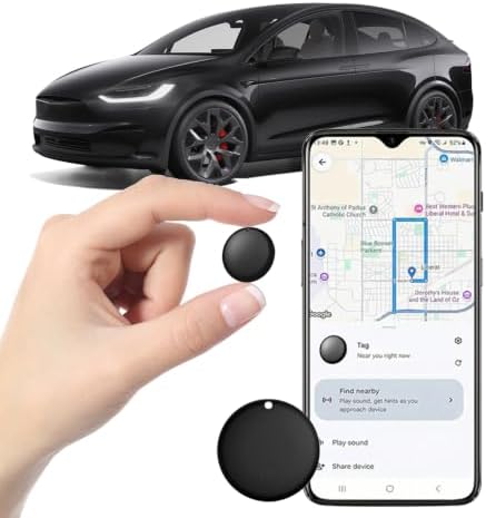 GPS Tracker for Vehicles - No Subscription Tracker Device for Vehicles, No Monthly Fee & SIM Card for Car Tracker Device Hidden for Android and iPhone, IP68 Waterproof, Safe & Durable, Small