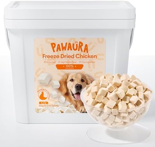 Freeze Dried Chicken Treats for Cats & Dogs,【2.2 lbs】