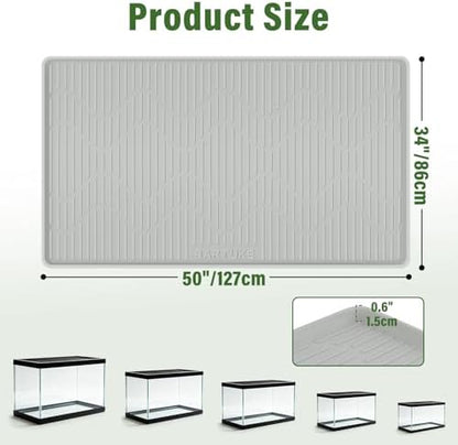 Silicone Reptile Mat 50"x34" Large Bearded Dragon Flooring Mat
