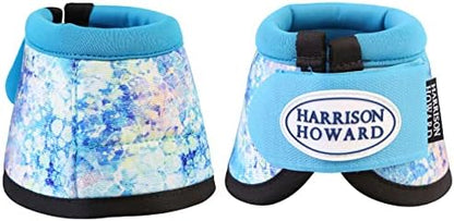 Harrison Howard Horse Bell Boots Overreach Bell Boots No-Turn Bell Boots for Horse-Durable Protective Hoof Boot