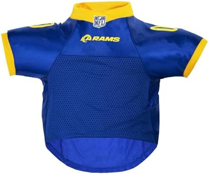 Littlearth NFL Los Angeles Rams Premium Pet Jersey, Team Color, Large