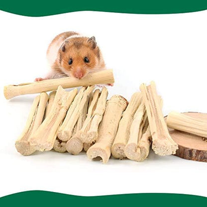 BWOGUE 300g Pet Snacks, Bamboo Chews for Rabbits, Rabbit Bamboo Chew Sticks