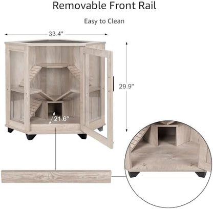 unipaws Chinchillas Hedgehog Cage with Ramp and House