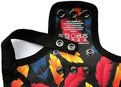DOWN UNDER OUTDOORS 4 Pack Medium-Large Chicken Saddles (Feathers & Flora)