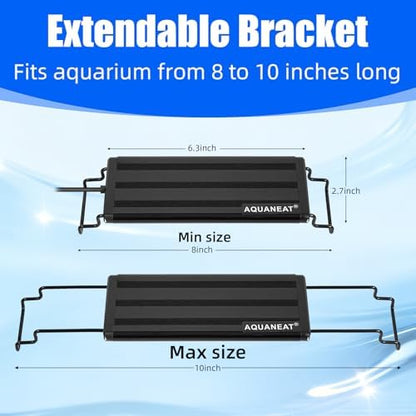 AQUANEAT LED Aquarium Light Full Spectrum for 8 Inch to 10 Inch Fish Tank Light Fresh Water