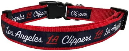 New & Improved Pets First NBA PET Collar Los Angeles Clippers Dog Collar, Size Large Basketball Team Collar for Dogs & Cats. A Shiny & Colorful Dog & Cat Collar Licensed by The NBA