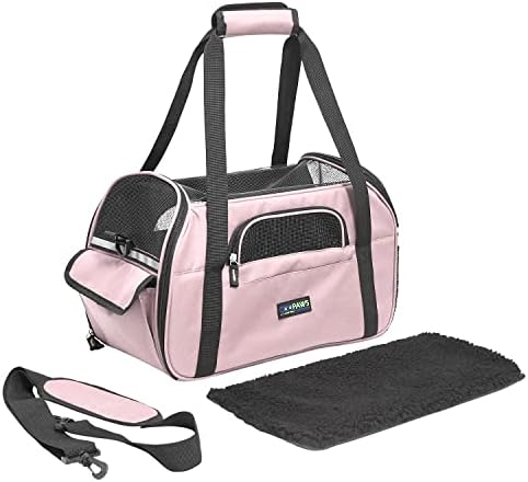 JESPET Soft-Sided Airline-Approved Dog & Cat Carrier Travel Bag