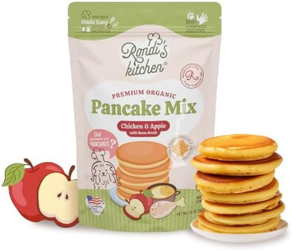 Organic Dog Pancake Mix, Chicken & Apple, Bone Broth