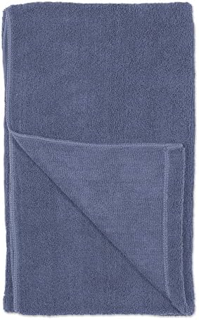 Bone Dry Pet Grooming Microfiber Towel, Embroidered Collection, X-Large,41x23.5", Stonewash Blue