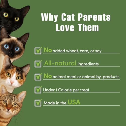 Get Naked Grain-Free Cat Calming Treats, Crunchy Salmon & Cheese Flavor, Feline Anxiety Relief & Stress Control, Calm Cat Treats, Made in USA, 2.5 oz