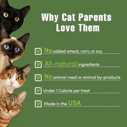 Get Naked Grain-Free Cat Calming Treats, Crunchy Salmon & Cheese Flavor, Feline Anxiety Relief & Stress Control, Calm Cat Treats, Made in USA, 2.5 oz