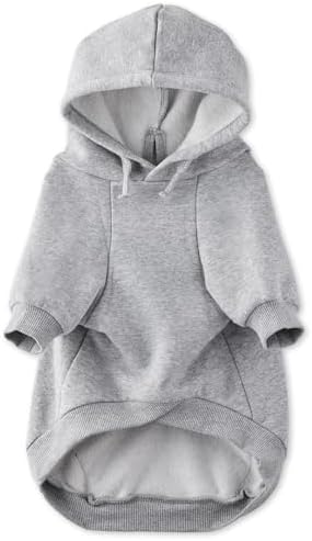 Pet Passion Rocky II Dog Hoodie, Heather Grey, X-Small