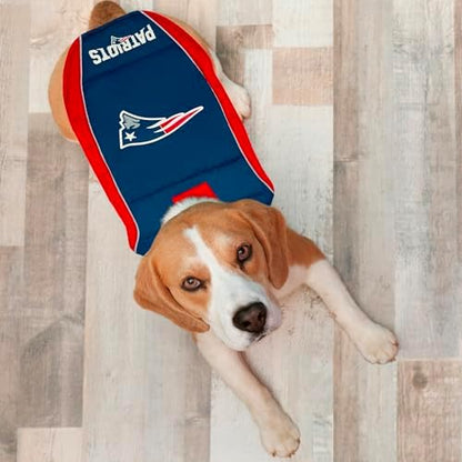 NFL New England Patriots Puffer Vest for Dogs & Cats, Size Small. Warm, Cozy, and Waterproof Dog Coat, for Small and Large Dogs/Cats. Best NFL Licensed PET Warming Sports Jacket