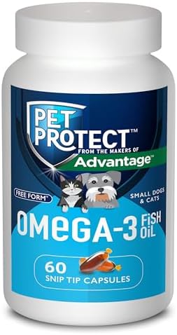 Pet Protect Omega-3 Supplement for Cats & Small Dogs, 60ct