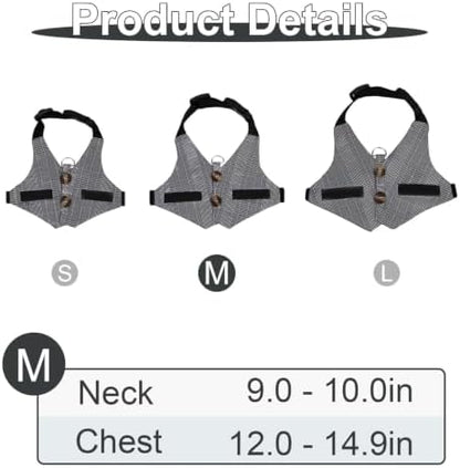 Hypeety Multipurpose Rabbit Vest Harness and Leash Set Adjustable Vest, M