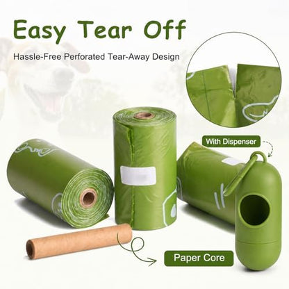 IUI Dog Poop Bags, 600 Count, Lavender Scented, with Dispenser, 30 Rolls