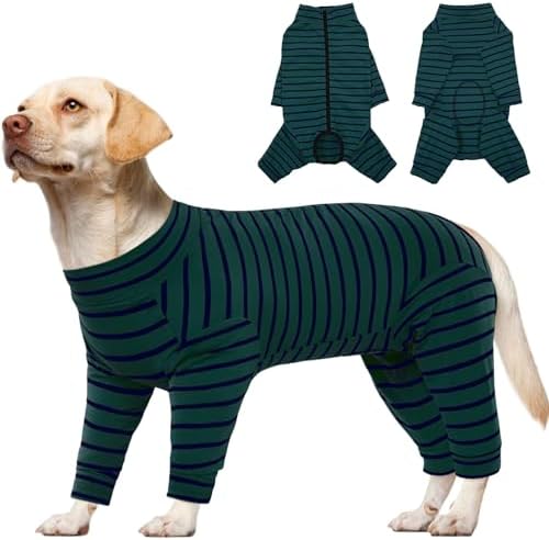 Kuoser Dog Recovery Suit, Anti-Licking Pajamas for Wounds