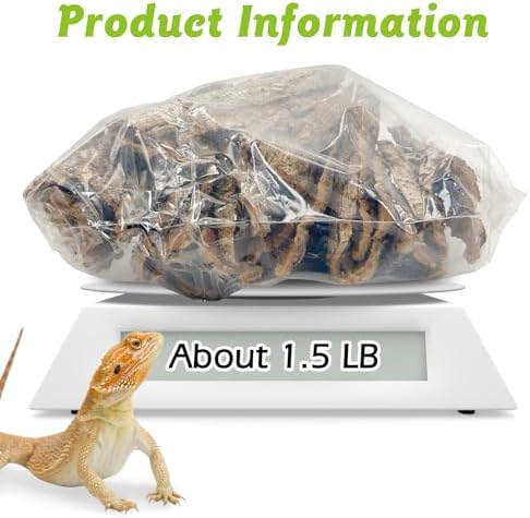 Reptile Cork Bark Bulk 1.5 Lb Cork Wood for Terrarium, Natural Flat Cork Bedding Terrarium Substrate for Bearded Dragon Snake Spiders Hermit Crabs Geckos Tortoise