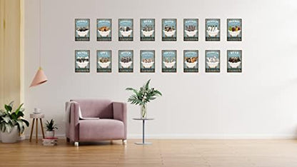 Funny Raccoon Decor Vintage Bathroom and Bathtub Metal Tin Sign Decor Raccoon Pet lovers Gift Farm Home Bar Bathroom Man Cave Retro Wall Art Poster Sign Accessories 8x12 In