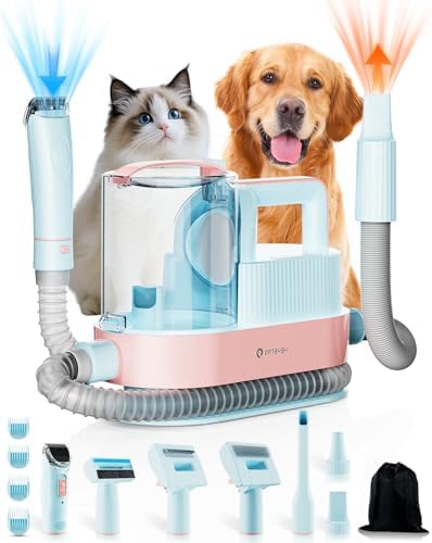 PETGUGU 11-in-1 Dog Grooming Vacuum & Dryer for Shedding/Grooming/Trimming