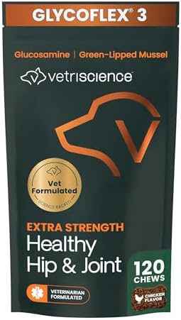 VetriScience Extra Strength Healthy Hip & Joint for Dogs, Chicken, 120ct