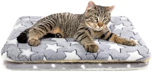 2 Pack Cat Blanket for Indoor Cats, Ultra Soft & Warm Calming Bed