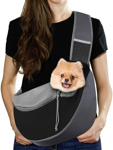 Pawaboo Pet Sling Carrier for Small Dogs Cats
