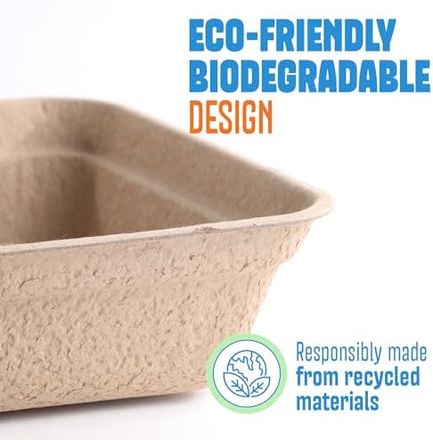 CallieCo Disposable Cat Litter Boxes Large 6 Pack Leak Resistant