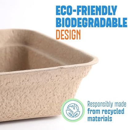 CallieCo Disposable Cat Litter Boxes Large 6 Pack Leak Resistant