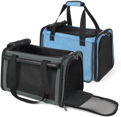 YUDODO 2 Packs 25 lbs Soft Sided Pet Carrier for Large Cat & Small Dog